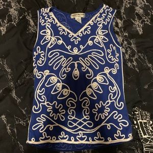 Lauren Michelle Blue/White tank